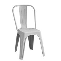 Silla Plástico Apilable Deco Aska Gris Escandinavia