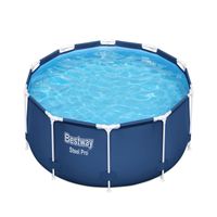 Piscina Bestway Redonda Steel Pro con filtro 3.05MX76Cm Azul