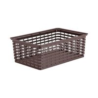 Canasta Plastica Café 35.6X23.6X13 cm Deco Rimax