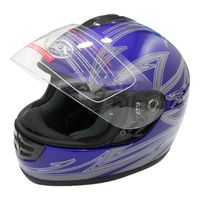 Casco Full Face Bx190 Talla Deep Blue Certificado Bex