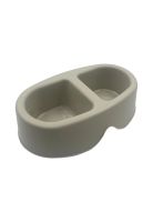 Comedero Bebedero Para Mascota Doble 100ML Beige Cool Pets
