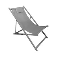 Silla Reposera Playa Piscina Plegable New Port Gris Northwest