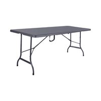 Mesa Plegable Rectangular 180x74x74 Cms Gris Northwest