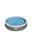 Piscina Bestway Redonda Fácil Armado FastSet Gris 3.66MX76cm