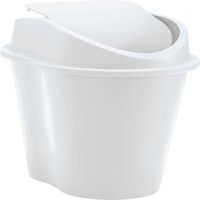 Basurero Plastico Blanco 10 Lts Rimax
