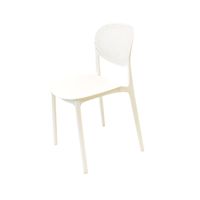 Silla Plástico Apilable Deco Hamburg Blanca Escandinavia