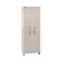 Armario Multiuso Plástico Taupe 189x65x45 Cm Baru Rimax