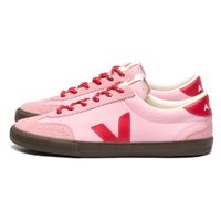 Zapatillas Mujer Veja Volley Leather Rosado/Rojo