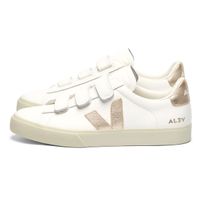 Zapatillas Mujer Veja Recife Leather Blanco/Dorado