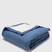 Frazada Premium 95% lana Azul 1.5 Plazas