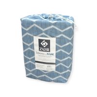 JUEGO SABANAS DE POLAR ESTAMPADAS AZUL 1 PLAZA