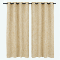 SET 2 CORTINAS TIPO LINO ARENA