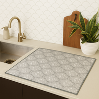 PAÑO SECAPLATO ACOLCHADO GRIS