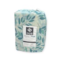 JUEGO SABANAS DE POLAR ESTAMPADAS TURQUESA 1 PLAZA