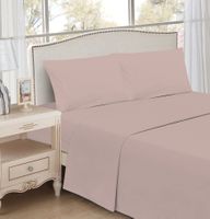 JUEGO DE SABANAS PALO ROSA LISAS 1.5 PLAZA