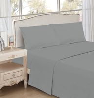 JUEGO DE SABANAS GRIS LISAS KING