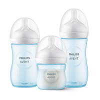 Set de 3 Mamaderas (125, 260, 330 ml) Blue Philips Avent
