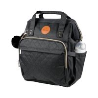 Mochila Pañalera Open Negra Infanti
