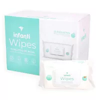 Wipes Toallas Húmedas Water Infanti - Caja 12 paquetes 960 unidades