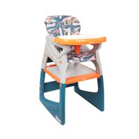 Silla Comer Alta Sit-Up Plus Naranja/Azul Infanti