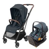 Coche Travel System Leona 2 + Silla Cabriofix Essential Graphite