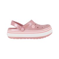 Zuecos Plataforma Mujer Bamers Rosa Metalico Airline