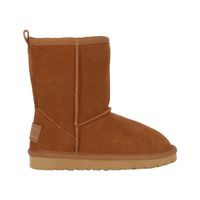 Bota Bamers Blast Cuero Niños Café