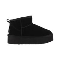 Botas Mujer Bamers Blast Mini Plataforma Cuero Negro