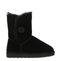 Bota Bamers Blast Button Leather Mujer Negro