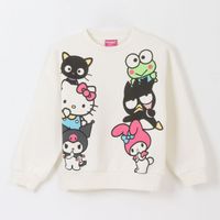 Polerón Cerrado Niña Personajes Blanco Hello Kitty