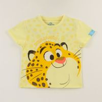 Polera Manga Corta Niña Amarillo Benjamin Zootopia Disney