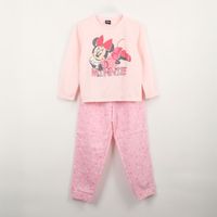 Pijama Manga Larga Niña Minnie Mouse Rosado Disney