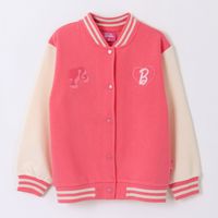 Chaqueta Niña College Logo Barbie Rosado Barbie
