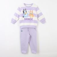 Conjunto Buzo Niña Rayas Lets Dance Morado Bingo & Bluey