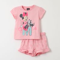 Pijama Corto Niña Minnie Amigos Rosado Disney