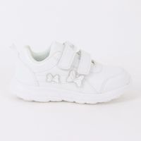 Zapatilla Escolar Niña Cintas Minnie Mouse Blanco Disney