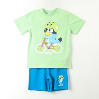 Pijama Corto Niño Verde Bike Bluey