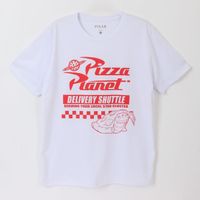 Polera Manga Corta Adulto Blanco Pizza Planet Pixar Disney