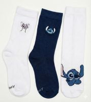 Tripack Calcetines Escolares Niña Lilo Stitch Blanco Disney