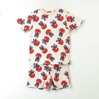 Pijama Manga Corta Niño Blanco Full Print Spiderman Marvel