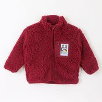 Polar Niño Chiporro Bolsillo Cierre Burdeo Bluey