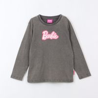 Polera Manga Larga Niña Logo Gris Barbie