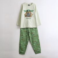Pijama Manga Larga Niño Grogu Verde Star Wars