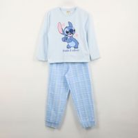 Pijama Manga Larga Niña Lilo & Stitch Celeste Disney