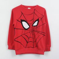 Polerón Cerrado Niño Spiderman Telaraña Rojo Marvel