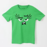 Polera Manga Corta Niña Verde Disgusto Pixar Disney
