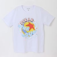 Polera Manga Corta Adulto Blanco Pelota Pixar Disney