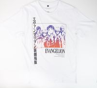 Polera Hombre Evangelion  Personajes Blanco