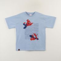 Polera Manga Corta Niño Azul Spiderman Jump Marvel