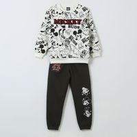 Conjunto Buzo Niño Full Print Mickey Mouse Negro Disney